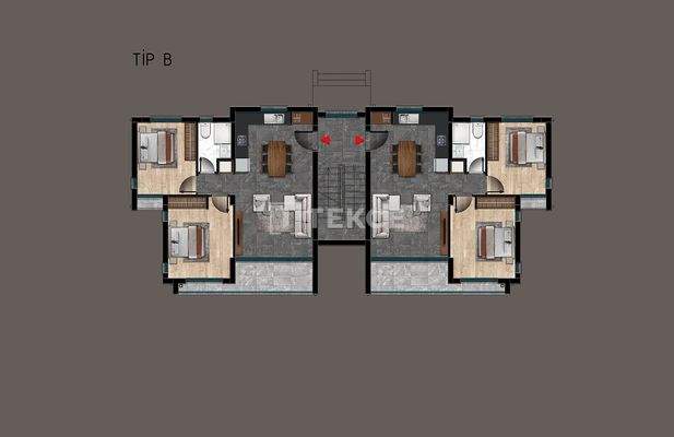 2-Bedroom Apartments for Sale in a Complex with a Pool in Girne