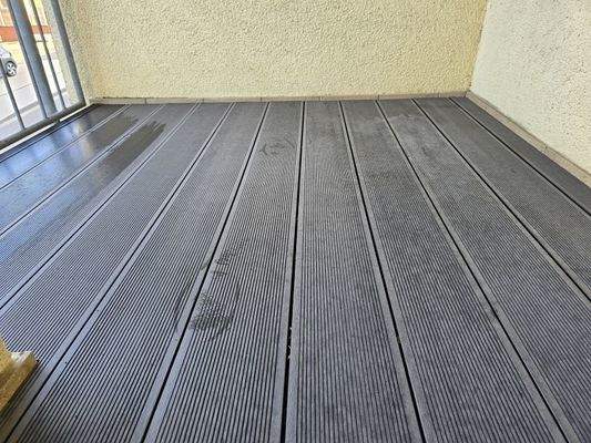 Neuer Bodenbelag Balkon