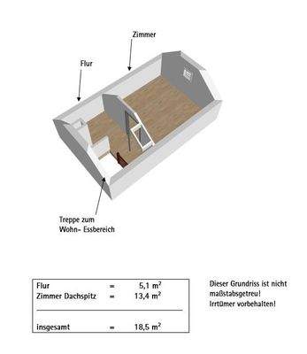 Grundriss und WFL Dachspitz
