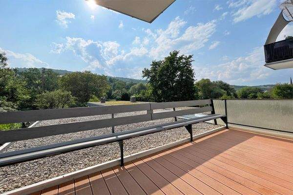 Balkon mit Blick ins Grüne