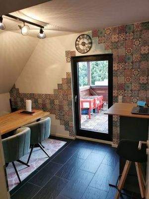 Esszimmer vom Flur aus gesehen