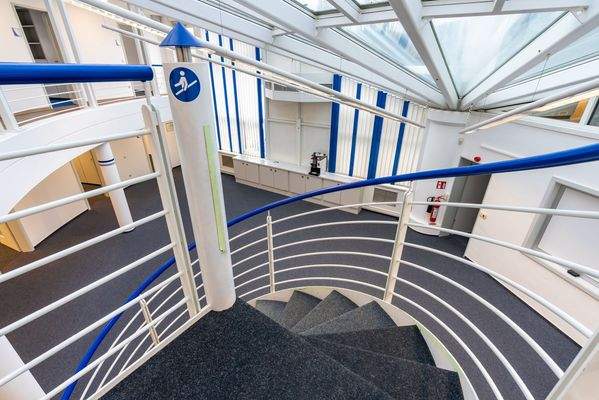 Treppenaufgang im Gebäudeteil A