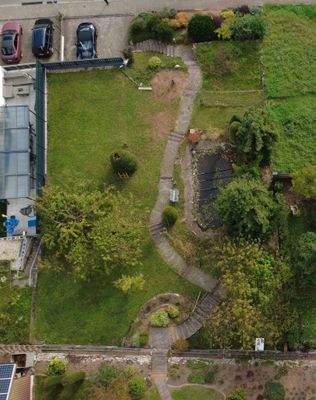 Grundstück von oben