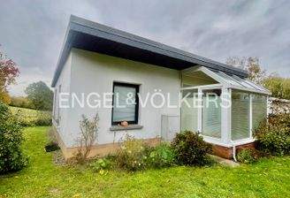 Rückansicht des Bungalows