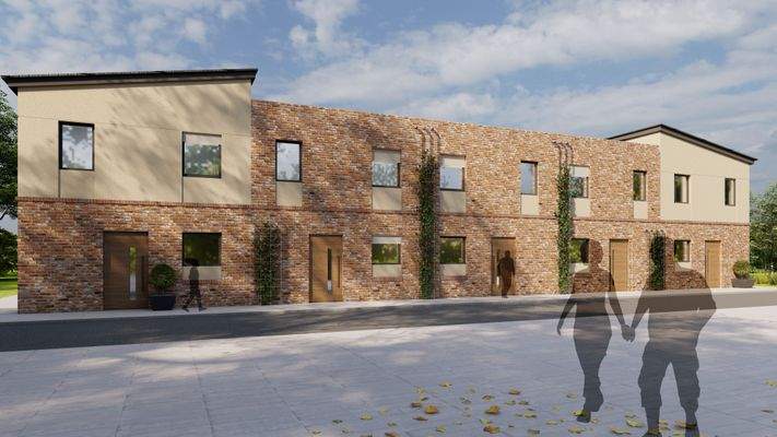 Hofansicht Reihenhäuser