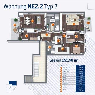 Wohnung NE2.2 Typ 7