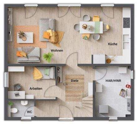 Erdgeschoss-großer HWR