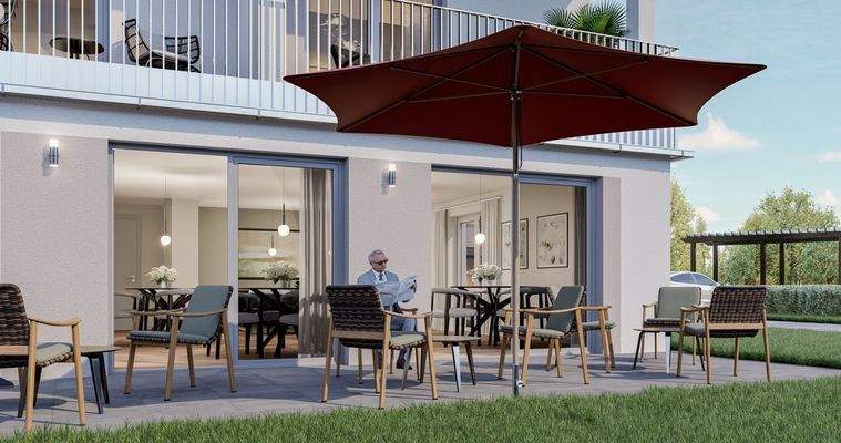 Beispielbild Außenbereich Begegnungsstätte 