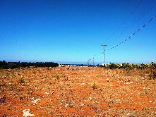 Kreta, Stavros: Grundstück zu verkaufen, nur wenige Meter vom Strand entfernt