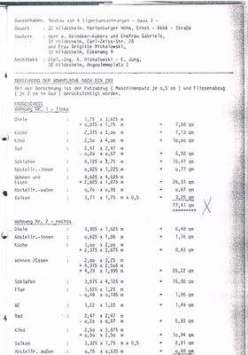 Die Wohnflächenberechnung