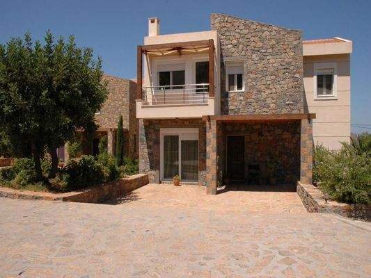 Kreta, Schisma Eloundas: 2-Villen-Anwesen mit Pool und Meerblick in gehobener Gegend zu verkaufen