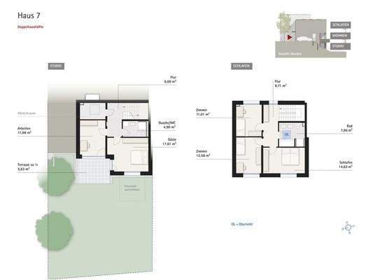 Übersichtsseite Studio, Schlafen