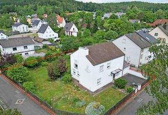 Luftbild mit Grenze
