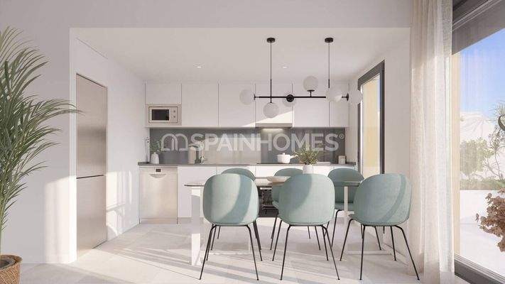 Golf Apartments in a Complex with Pool in Mijas Malaga