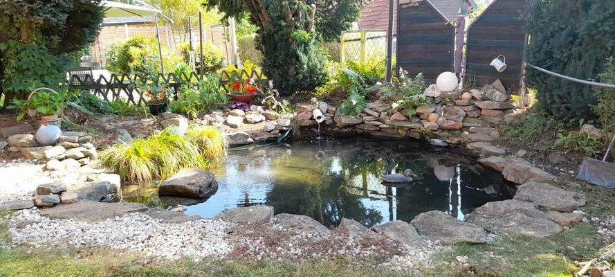 idyllischer Gartenteich