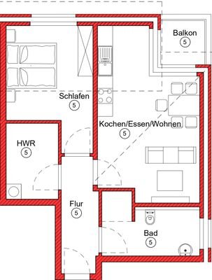 W5 Zeichnung MB Wohnungsbau