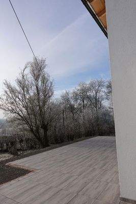 Blick auf Terasse
