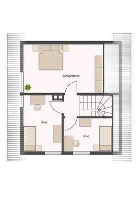 Einfamilienhaus - Obergeschoss