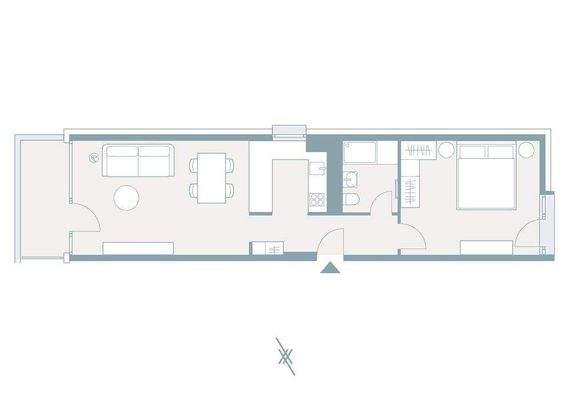 Grundriss 1-Bedroom-Suite