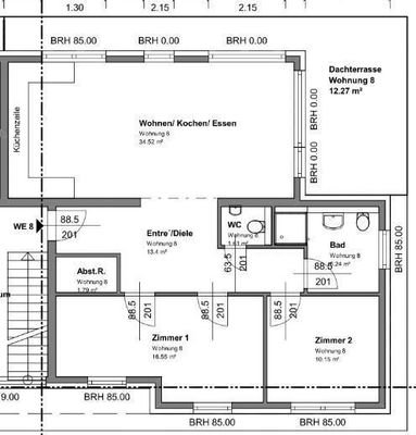 Grundriss zur Wohneinheit