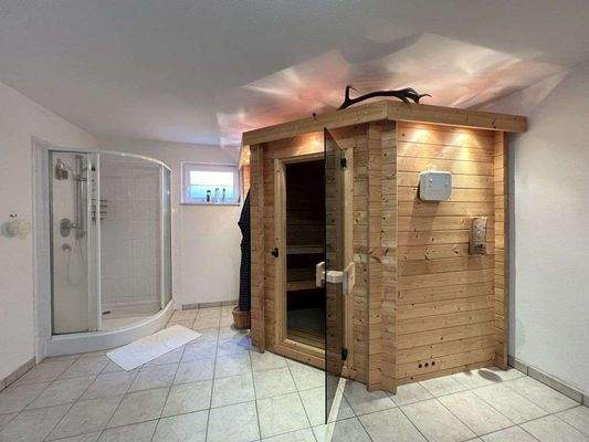 Sauna im Untergeschoss