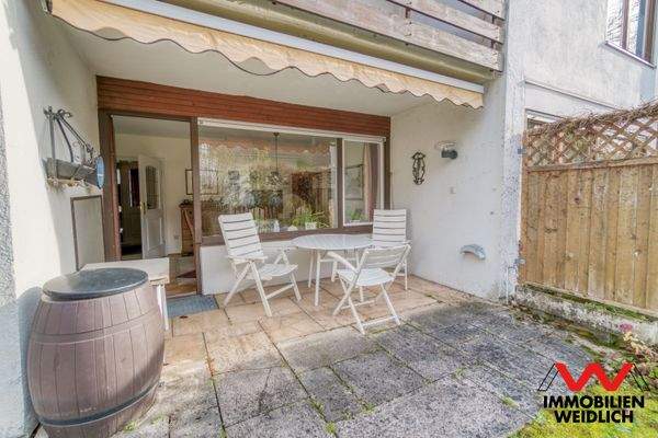 Blick auf die Terrasse