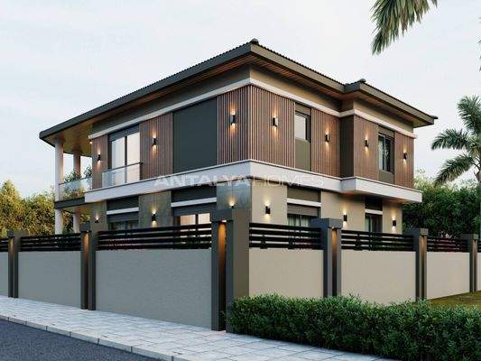 Detached House with Magnificent Mountain View in Antalya Döşemealtı