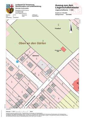 Katasterkarte Lauterbach, Felsenbrunnerstraße 18