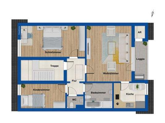 Grundriss Dachgeschoss