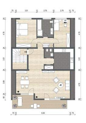 Grundriss Vermietung