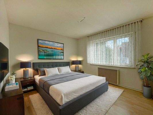 Schlafzimmer virtuelles Homestaging