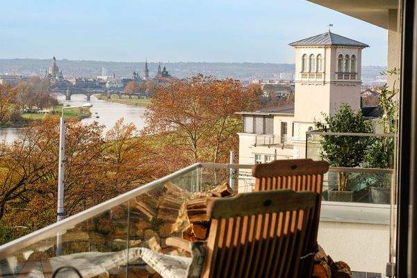 Aussicht vom Südbalkon