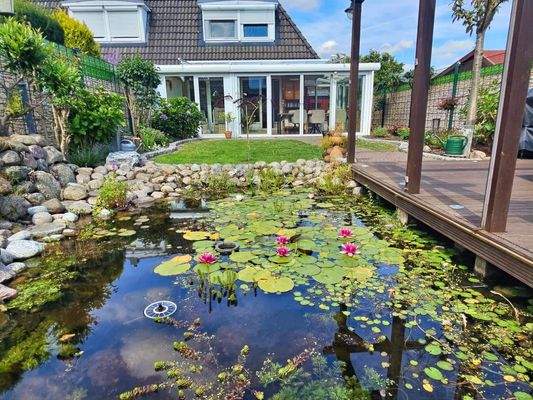 Rückansicht im Sommer