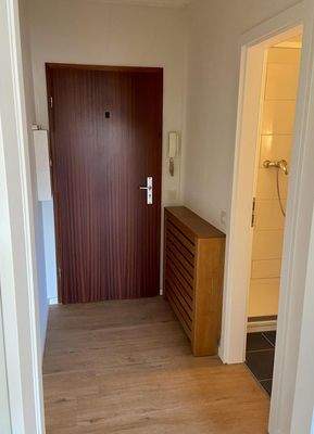 Blick auf die Wohnungstür