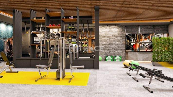 Castle View Apartments in a Four-Block Complex in Alanya Mahmutlar