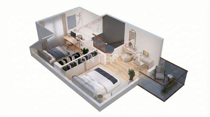 3D Visualisierung  Dachgeschoss