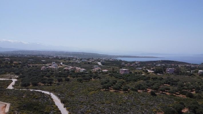 Kreta, Chorafakia Chania: Grundstück mit Meer- und Bergblick zum Verkauf