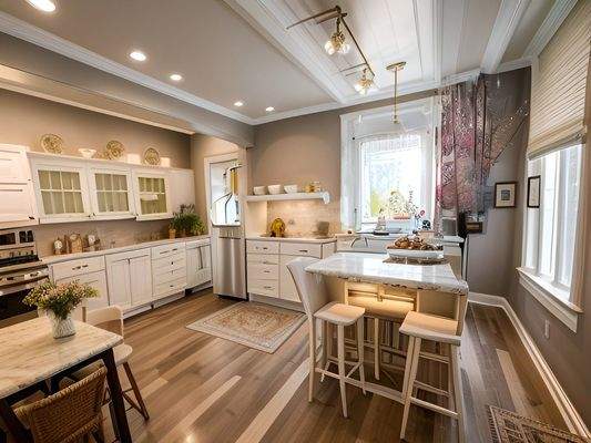 Küche EG. mit Homestaging