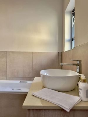 Badezimmer mit Badewanne
