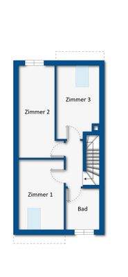 Grundrissskizze Obergeschoss
