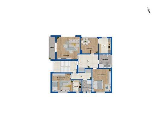 Grundriss Obergeschoss