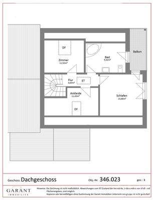 Grundriss Dachgeschoss