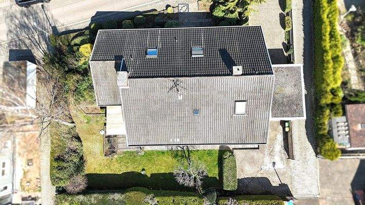 Drohnenaufnahme des Grundstücks