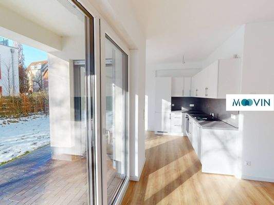 Ansicht V: Wohn- und Essbereich