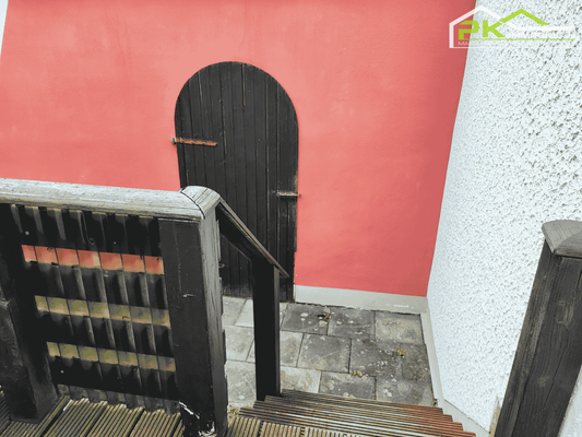 Gartenabgang von Terrasse