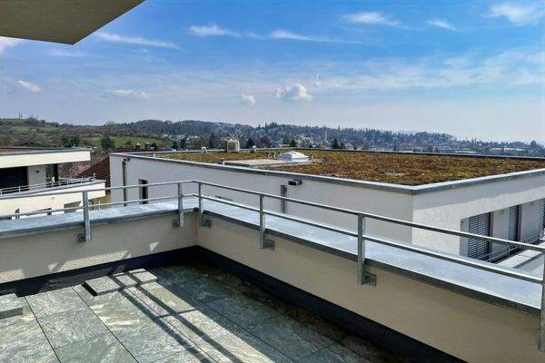 Ausblick von der Terrasse nach Osten