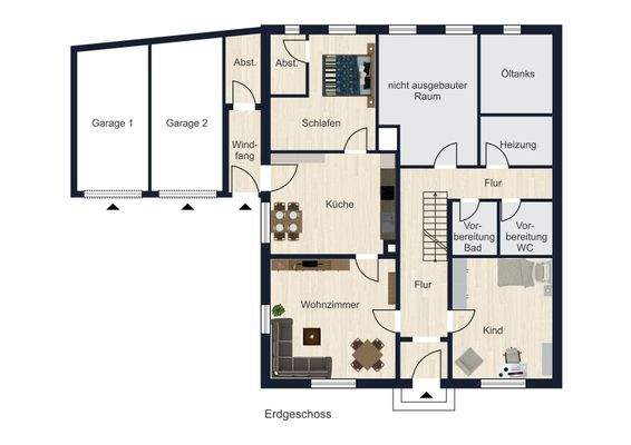 Grundriss Erdgeschoß