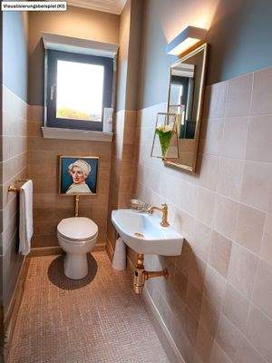 Gäste WC Wohnung EG Visualisierung via Homestaging