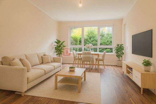 Wohn- und Essbereich - Virtual Staging