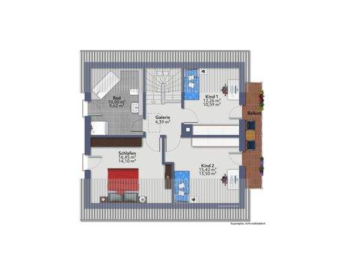 Grundriss Obergschoss